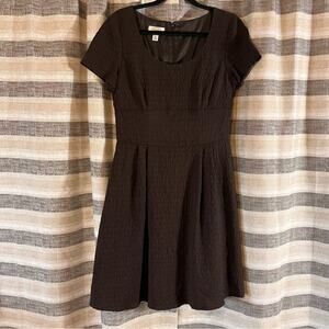 Talbots Brown Textured Dress Size 8P‎